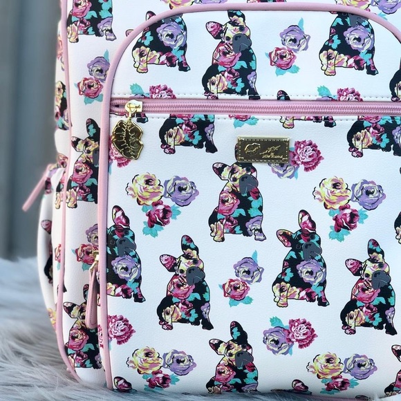 Betsey Johnson French Bulldog Full Size Backpack - Picture 2 of 12
